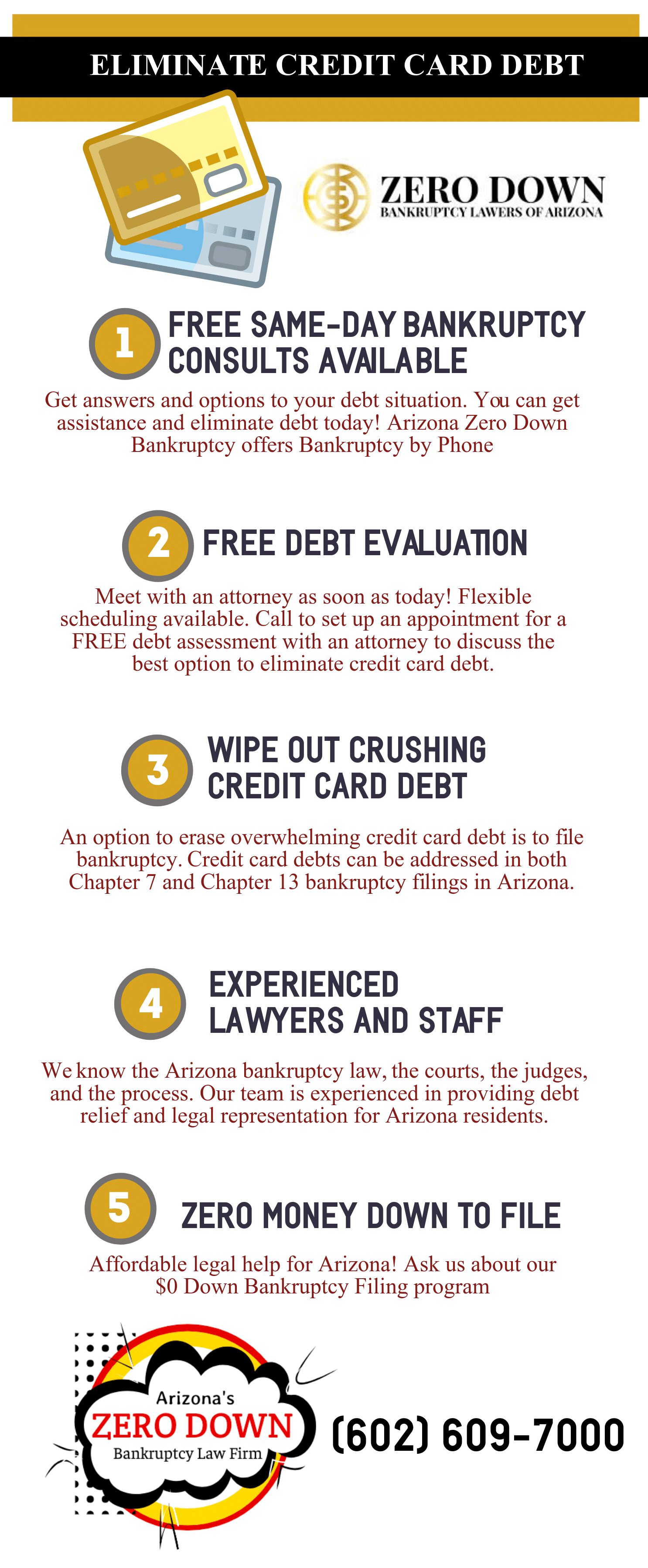 eliminate credit card debt infographic